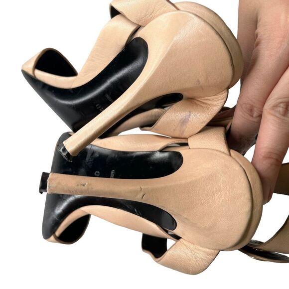 Alexander Wang Sonja Bandage Pumps Nude Pointed Toe Size 40 US 10 Heels - Picture 12 of 16